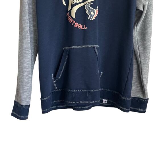 Houston Texans Women Hooded Sweatshirt‎ 2X Blue Gray Raised Logo Sports Fans - Picture 6 of 9